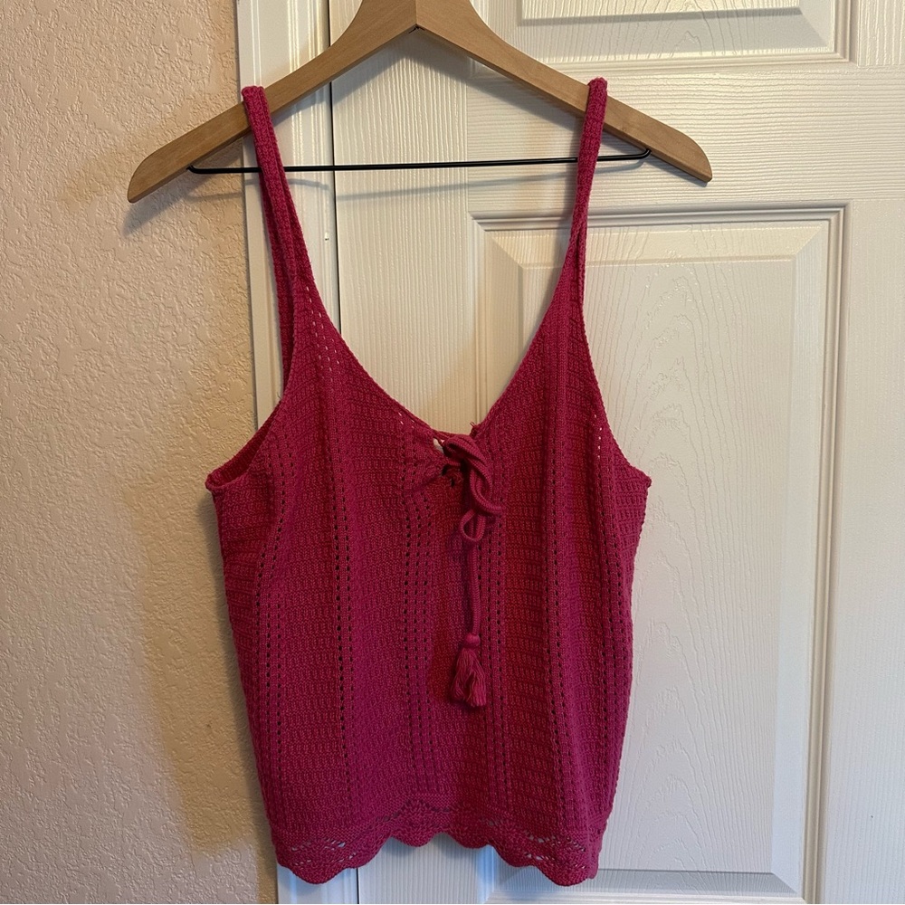 5 for $40. Bundle & Save! Pink Crochet Tank, Old Navy